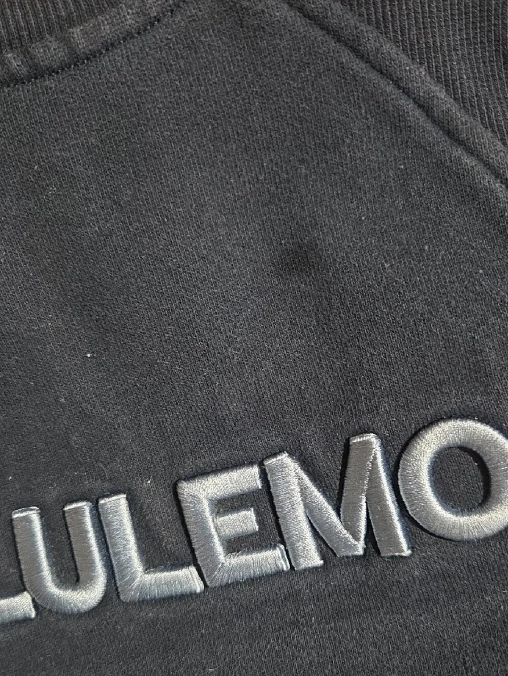 lululemon athletica Navy Logo Embroidered Crew Sweatshirt